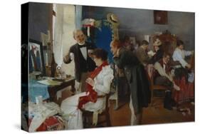 In the Dressing Room, End of 19th C-Josef Douba-Stretched Canvas