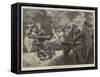 In the English Garden at Munich-Alfred Edward Emslie-Framed Stretched Canvas