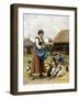 In the Farmyard-Julien Dupre-Framed Giclee Print