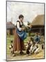 In the Farmyard-Julien Dupre-Mounted Giclee Print