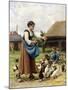 In the Farmyard-Julien Dupre-Mounted Giclee Print