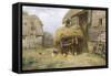 In the Farmyard-William Blacklock-Framed Stretched Canvas