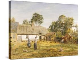In the Farmyard-Marie Francois Girard-Stretched Canvas