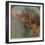 'In the Fayum, the richest Oasis in Egypt on Bahr Yussef (River Joseph), to the Nile', 1902-Elmer Underwood-Framed Photographic Print