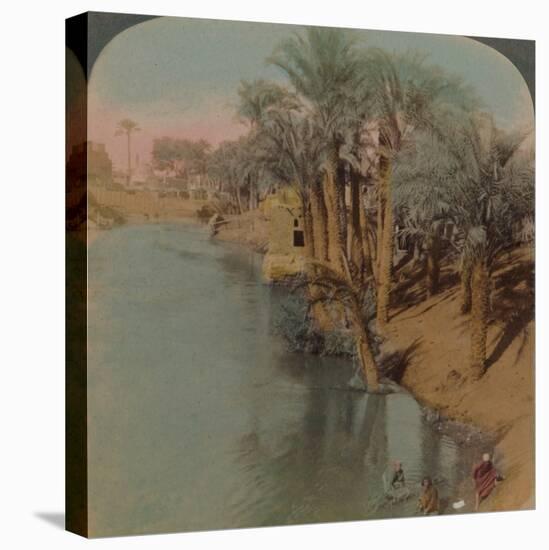 'In the Fayum, the richest Oasis in Egypt on Bahr Yussef (River Joseph), to the Nile', 1902-Elmer Underwood-Stretched Canvas