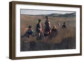 In the Field, C1875-Eastman Johnson-Framed Giclee Print