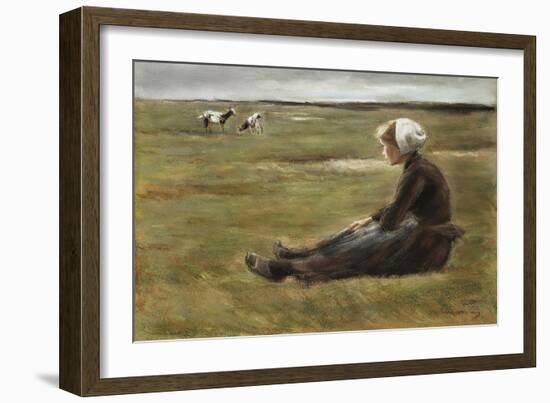 In the Field, C1890-Max Liebermann-Framed Giclee Print