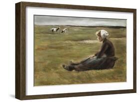 In the Field, C1890-Max Liebermann-Framed Giclee Print