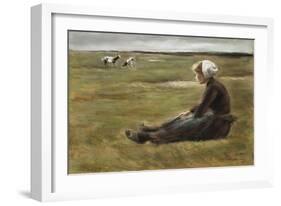 In the Field, C1890-Max Liebermann-Framed Giclee Print