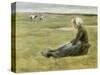 In the Field. Ca. 1890-Max Liebermann-Stretched Canvas
