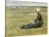 In the Field. Ca. 1890-Max Liebermann-Stretched Canvas