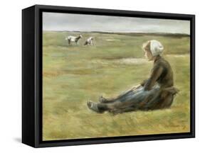 In the Field. Ca. 1890-Max Liebermann-Framed Stretched Canvas