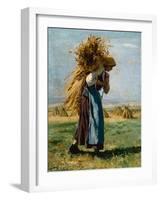 In the Fields, 1887-Julien Dupre-Framed Giclee Print