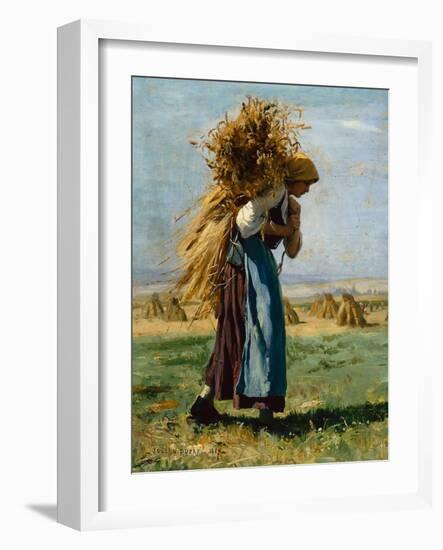 In the Fields, 1887-Julien Dupre-Framed Giclee Print