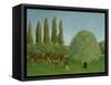 In the Fields, 1910-Henri Rousseau-Framed Stretched Canvas