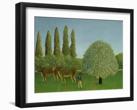 In the Fields, 1910-Henri Rousseau-Framed Giclee Print