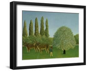 In the Fields, 1910-Henri Rousseau-Framed Giclee Print