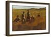 In the Fields, C.1878-80 (Oil on Board)-Eastman Johnson-Framed Giclee Print