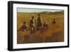 In the Fields, C.1878-80 (Oil on Board)-Eastman Johnson-Framed Giclee Print