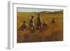 In the Fields, C.1878-80 (Oil on Board)-Eastman Johnson-Framed Giclee Print