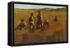 In the Fields, C.1878-80 (Oil on Board)-Eastman Johnson-Framed Stretched Canvas