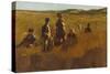 In the Fields, C.1878-80 (Oil on Board)-Eastman Johnson-Stretched Canvas