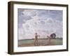 In the Fields of June, 1914 (Oil on Canvas)-George Clausen-Framed Giclee Print