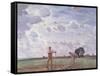 In the Fields of June, 1914 (Oil on Canvas)-George Clausen-Framed Stretched Canvas