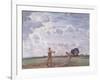 In the Fields of June, 1914 (Oil on Canvas)-George Clausen-Framed Giclee Print