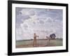 In the Fields of June, 1914 (Oil on Canvas)-George Clausen-Framed Giclee Print