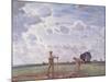 In the Fields of June, 1914 (Oil on Canvas)-George Clausen-Mounted Giclee Print