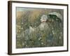 In the Flowering Meadow (Dans La Prairie), 1876-Claude Monet-Framed Giclee Print