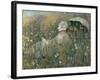 In the Flowering Meadow (Dans La Prairie), 1876-Claude Monet-Framed Giclee Print