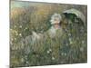 In the Flowering Meadow (Dans La Prairie), 1876-Claude Monet-Mounted Giclee Print