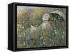 In the Flowering Meadow (Dans La Prairie), 1876-Claude Monet-Framed Stretched Canvas