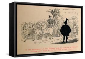 In the foreground of the Tableau may be observed a Patrician-John Leech-Framed Stretched Canvas