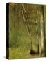 In the Forest at Pontaubert-Georges Seurat-Stretched Canvas