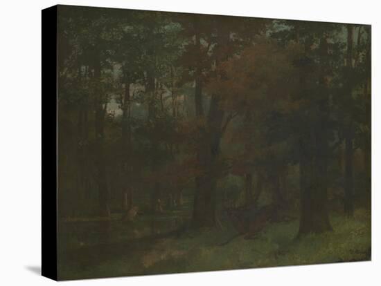 In the Forest-Gustave Courbet-Stretched Canvas