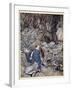 In the Forked Glen into Which He Slipped at Night-Fall He Was Surrounded by Giant Toads-Arthur Rackham-Framed Giclee Print