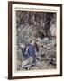 In the Forked Glen into Which He Slipped at Night-Fall He Was Surrounded by Giant Toads-Arthur Rackham-Framed Giclee Print