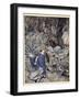 In the Forked Glen into Which He Slipped at Night-Fall He Was Surrounded by Giant Toads-Arthur Rackham-Framed Giclee Print