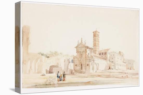 In the Forum, Rome-William Wood Deane-Stretched Canvas