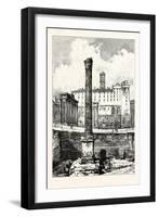 In the Forum Showing the Depth Excavated Rome Italy-null-Framed Giclee Print