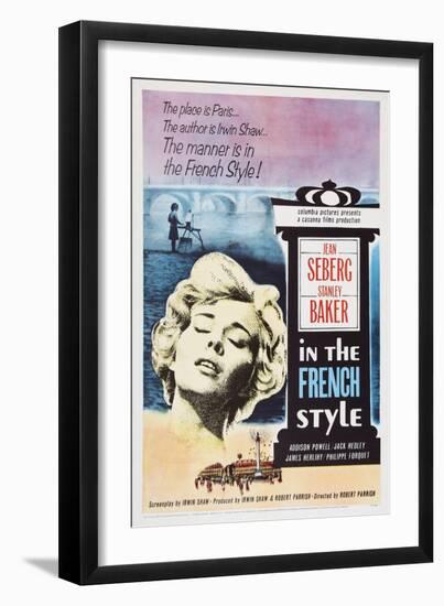 In the French Style, Jean Seberg, 1963-null-Framed Art Print