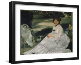 In the Garden, 1870-Edouard Manet-Framed Giclee Print