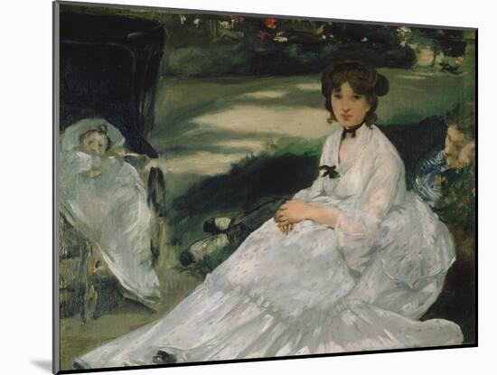 In the Garden, 1870-Edouard Manet-Mounted Giclee Print