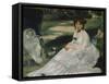 In the Garden, 1870-Edouard Manet-Framed Stretched Canvas