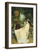 In the Garden, 1872-Auguste Toulmouche-Framed Giclee Print