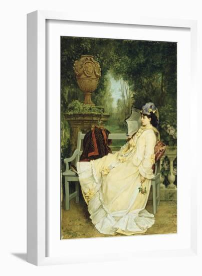 In the Garden, 1872-Auguste Toulmouche-Framed Giclee Print