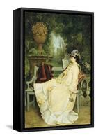 In the Garden, 1872-Auguste Toulmouche-Framed Stretched Canvas